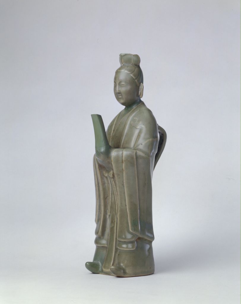 图片[2]-Blue glaze human-shaped holding pot of Yaozhou kiln-China Archive